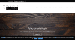 Desktop Screenshot of falegnameriabusini.com